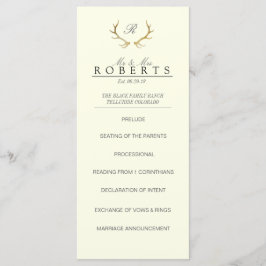 Rustikale Goldfeinde | Elegante Wedding Rackcard Programm