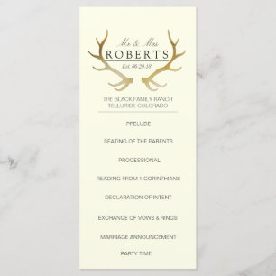 Rustikale Goldfeinde   Elegante Wedding Rackcard Programm