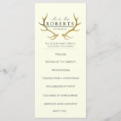 Rustikale Goldfeinde | Elegante Wedding Rackcard Programm (Vorderseite)