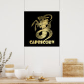 Rustikale Goldkornziege 2 Poster (Küche)