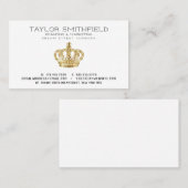 Rustikale Goldkrone-Visitenkarte Visitenkarte (Vorne/Hinten)