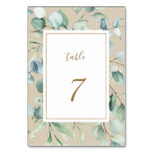 Rustikale Goldmedaille Tischnummer (Vorderseite)