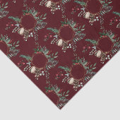 Rustikale Goldrahmen Berry Pinecone Weinroute Mend Seidenpapier (Ausschnitt)