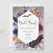 Rustikale gotische Farben Halloween Bridal Brunch Einladung (Vorderseite)