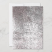 Rustikale gotische Hochzeit Save The Date (Rückseite)