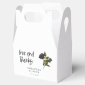 Rustikale gotische Rose Hochzeit Weiß Geschenkschachtel (Geöffnet)