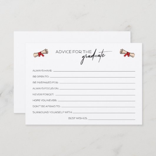 Rustikale Grad-Ratgeber Begleitkarte (Vorne/Hinten)