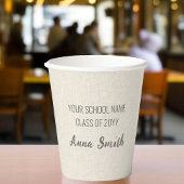 Rustikale Graduierungsparty 8 oz Pappbecher