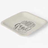 Rustikale Graduierungsparty 9" Platz Pappteller (Gewinkelt)