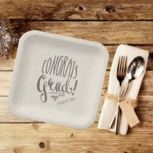 Rustikale Graduierungsparty 9" Platz