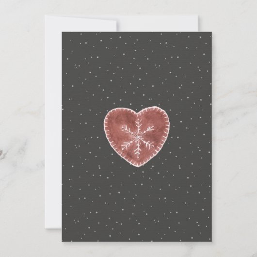 Rustikale Grapevine, Star and Heart Probe Dinner Einladung (Rückseite)