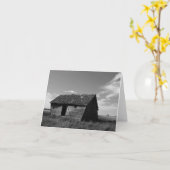 Rustikale Gras-Prärie-Barnenkarte Karte (Gelbe Blume)