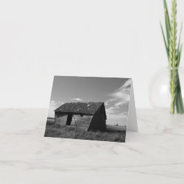 Rustikale Gras-Prärie-Barnenkarte Karte