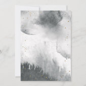 Rustikale Graue Gold Moon Stars Kinderdusche Dankeskarte (Rückseite)