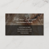 Rustikale, graue Rechteck-Streifen auf der Oberflä Visitenkarte (Rückseite)