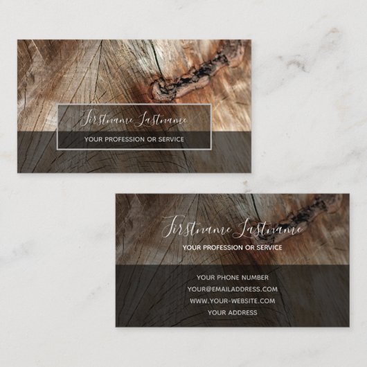 Rustikale, graue Rechteck-Streifen auf der Oberflä Visitenkarte (Vorne/Hinten)