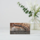 Rustikale, graue Rechteck-Streifen auf der Oberflä Visitenkarte (Stehend Vorderseite)