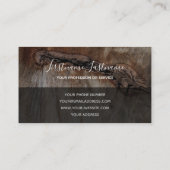 Rustikale, graue Rechteck-Streifen auf der Oberflä Visitenkarte (Rückseite)