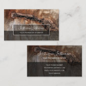 Rustikale, graue Rechteck-Streifen auf der Oberflä Visitenkarte (Vorne/Hinten)