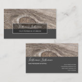 Rustikale, graue, rechteckige Streifen mit Parkett Visitenkarte (Vorne/Hinten)