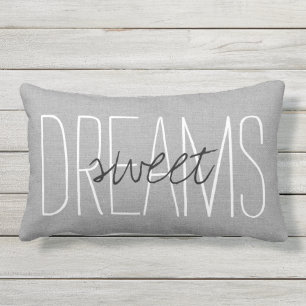 Rustikale graue Träume Lendenkissen
