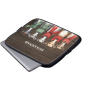 Rustikale Grauhunde Hunde im Skarven Laptopschutzhülle (Vorne Knopf)