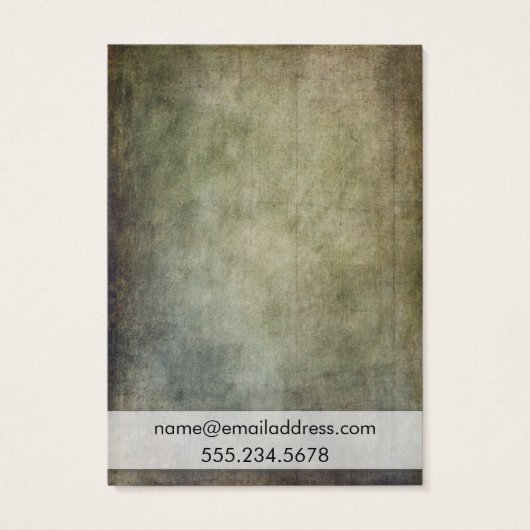 Rustikale Green Yellow Earring Holder Display Card (Rückseite)