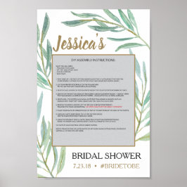 Rustikale Greenery Foto Prop Poster Rahmen