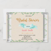 Rustikale griechische Thema-Party Einladung