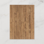 Rustikale GRILLEN-Baby Grill Babydusche Begleitkarte (Rückseite)