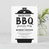 Rustikale GRILLEN Einladung (Stehend Vorderseite)