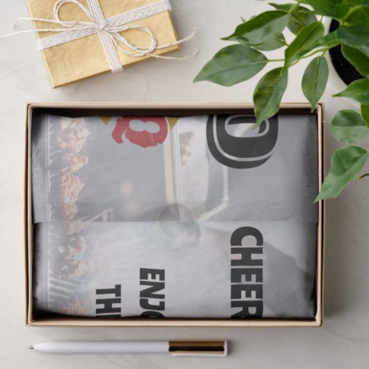 Rustikale GRILLEN Gril Seidenpapier (Geschenk)