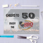 Rustikale GRILLEN Gril Seidenpapier (Handwerk)