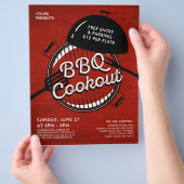 Rustikale GRILLEN Grill Cookout Event Flyer (Hand)