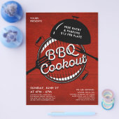 Rustikale GRILLEN Grill Cookout Event Flyer (Einzeln)