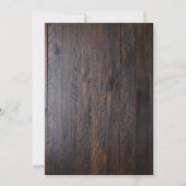 Rustikale GRILLEN Hochzeit Einladung (Rückseite)