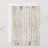 Rustikale GRILLEN Outdoor Grill Picnic Einladung (Rückseite)