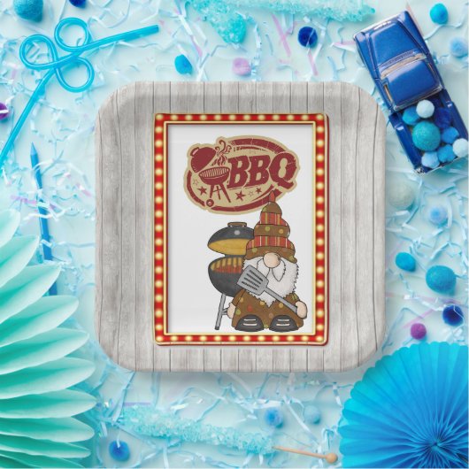 Rustikale GRILLEN Pappteller (Party)