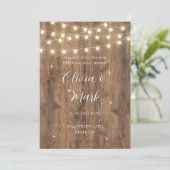 Rustikale GRILLEN Probe Abendessen Einladung (Stehend Vorderseite)