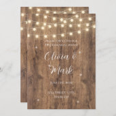 Rustikale GRILLEN Probe Abendessen Einladung (Vorne/Hinten)