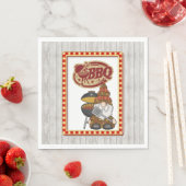 Rustikale GRILLEN Serviette (Beispiel)