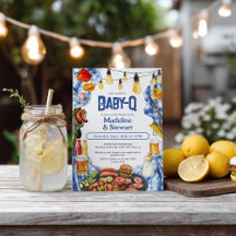 Rustikale GRILLEN Summer Blue Kariert Baby-Q Dusch