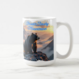 Rustikale Große Smoky-Berge Schwarzer Bär Kaffeetasse