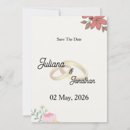 Rustikale Grün Hochzeit Save-the-Date-Einladung Einladung