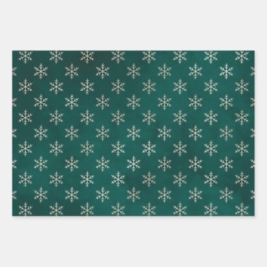 Rustikale Grün- und Tan-Weihnachtsmuster Geschenkpapier Set (Vorderseite 3)