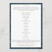 Rustikale Grünanlage Christlicher Bestattungsauftr Programm (Rückseite)