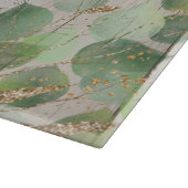 Rustikale Grünanlage Custom Kitchen Name Cutting B Schneidebrett (Ecke)