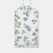 Rustikale Grünanlage Elephant Boy Baby Dusche Dank Geschenkanhänger (Rückseite)