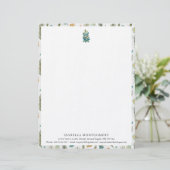 Rustikale Grünanlage | Monogramm Buchstaben Briefbogen (Stehend Vorderseite)