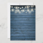 Rustikale Grünanlage String Lights Bridesmaids Lun Einladung (Rückseite)